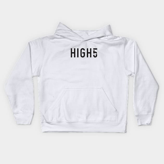 High5 logotype - noir Kids Hoodie by sylvaindrolet